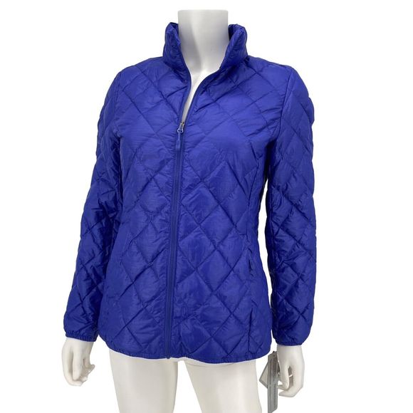 32 Degrees New Deadstock Packable Light Quilted Diamond Jacket Blue Purple S - Picture 1 of 3